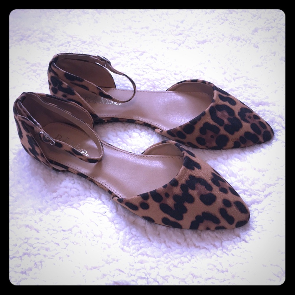 Leopard Print Ankle Strap Flats!